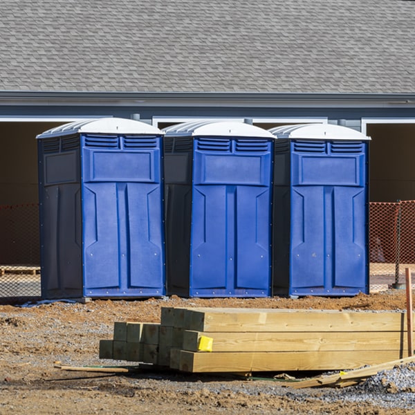 what is the maximum capacity for a single porta potty in Cairo WV